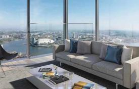Элитные апартаменты в новой резиденции с бассейном и панорамным видом на город, в самом центре Канэри-Уорф, Лондон, Великобритания за 798 000 €