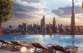 Новая высотная резиденция Sky Tower с бассейном, садом и рестораном рядом с каналом, в центральном районе Business Bay, Дубай, ОАЭ за От $648 000