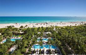 Белоснежные двухуровневые апартаменты прямо на пляже в Майами-Бич, Флорида, США за $12 995 000