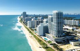 Уютные апартаменты с видом на океан в резиденции на первой линии от пляжа, Майами-Бич, Флорида, США за $769 000