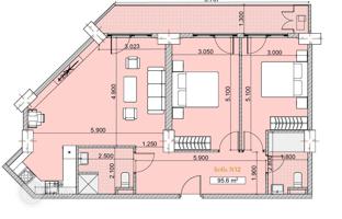 3-комнатная квартира 96 м² на улице Крцаниси за $150 000