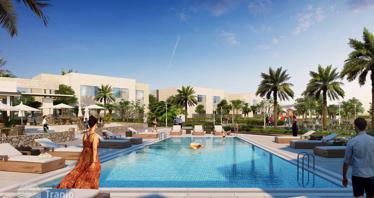 Семейные таунхаусы в новом жилом комплексе Urbana с гольф-клубом и бассейном в Dubai South, ОАЭ