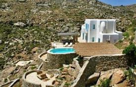 Большая вилла с бассейном, террасами и видом на море, Миконос, Греция за 6 800 € в неделю
