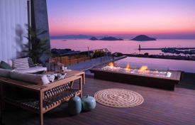 Четырехэтажная вилла с бассейном, джакузи и панорамным видом, в 500 метрах от моря, Битез, Турция за $13 800 в неделю