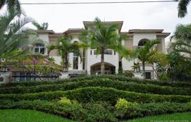 Роскошная вилла с участком, бассейном, террасой и видом на залив, Майами-Бич, США за $13 000 000