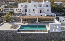 Белоснежная современная вилла с бассейном и видом на море на Миконосе, Эгейские острова, Греция за 6 000 € в неделю